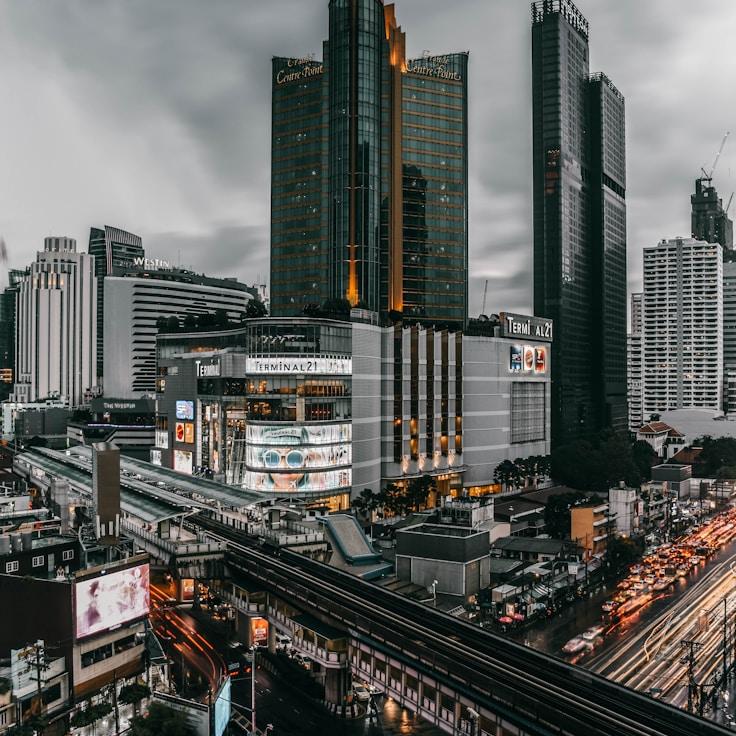 City skyline in Paris, France